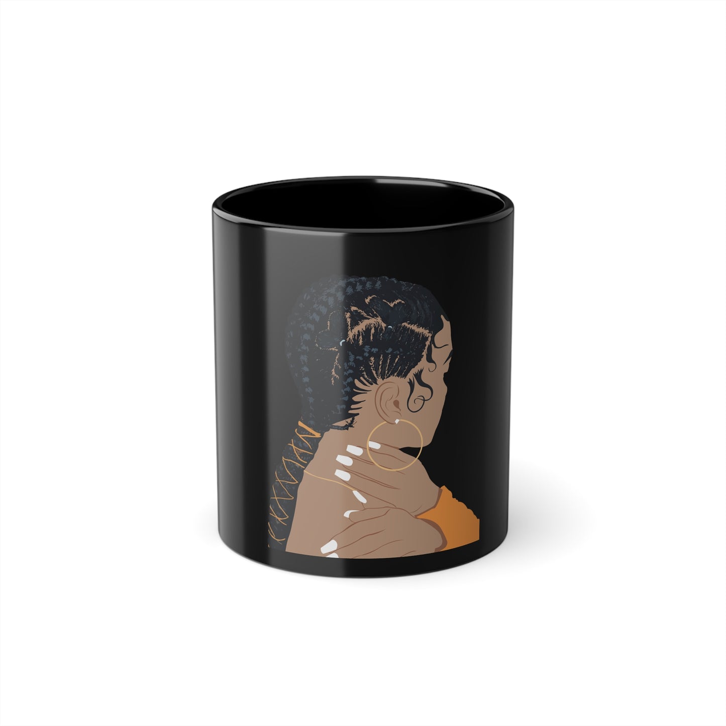 Black Coffee Cup, 11oz