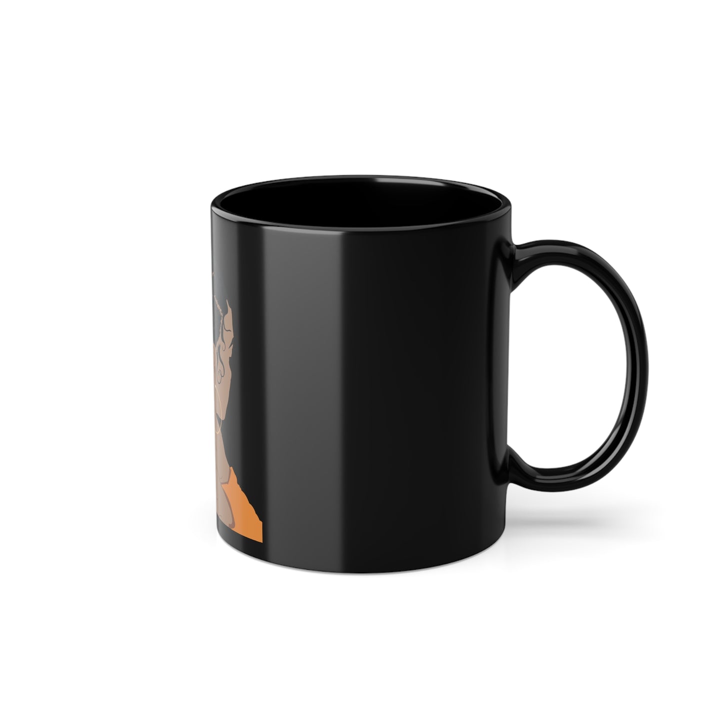 Black Coffee Cup, 11oz